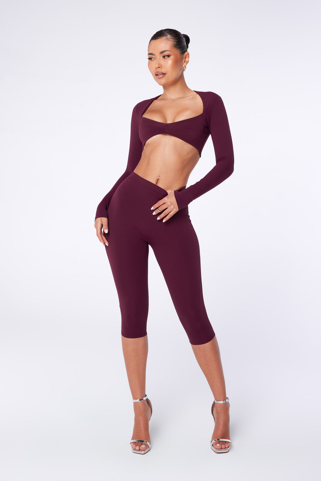 Lemi Capri Legging - Wine