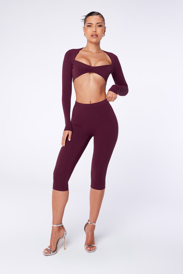 Lemi Capri Legging - Wine