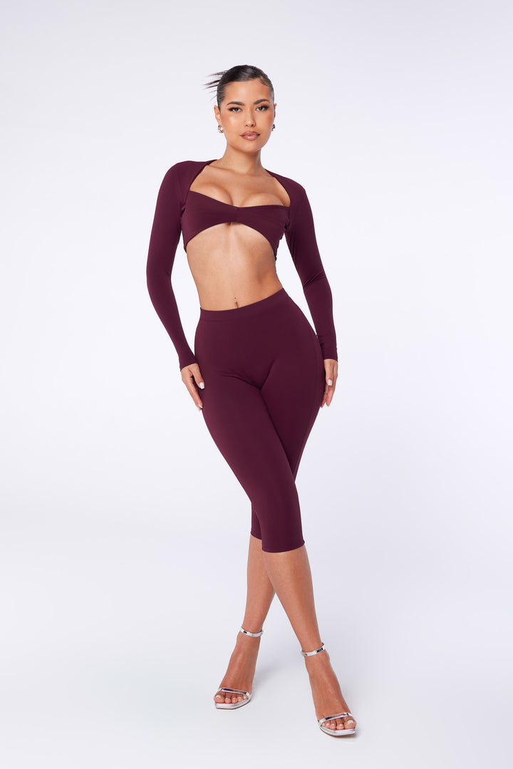 Lemi Capri Legging - Wine