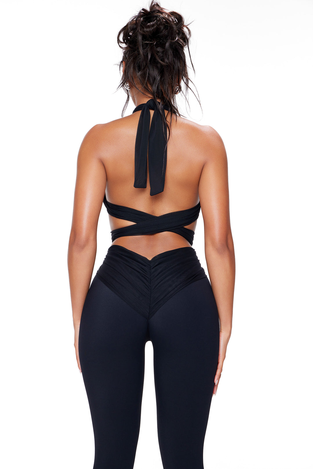 Carmen Wrap Capri — Black
