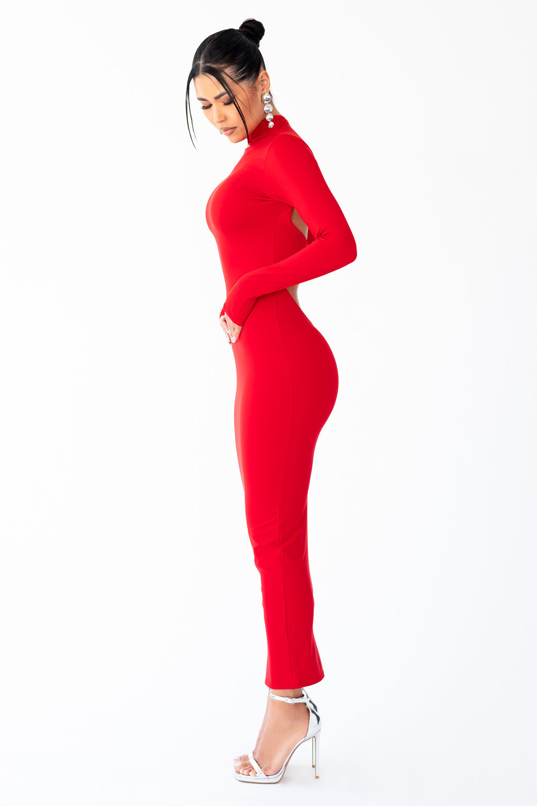 Leona Dress - Red-