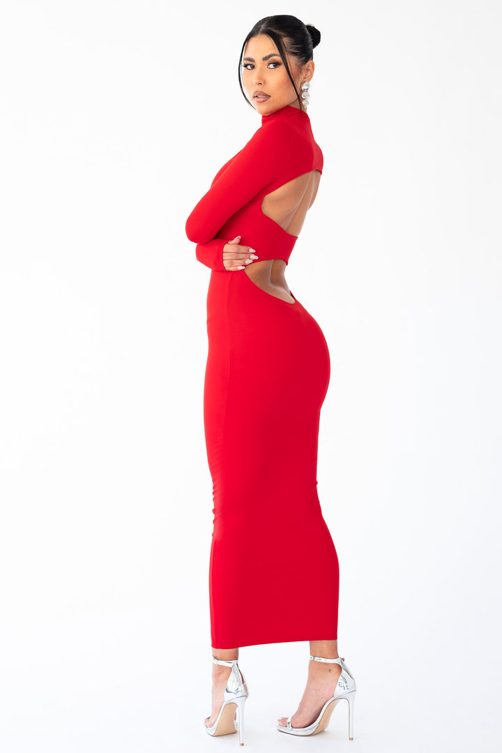 Leona Dress - Red-